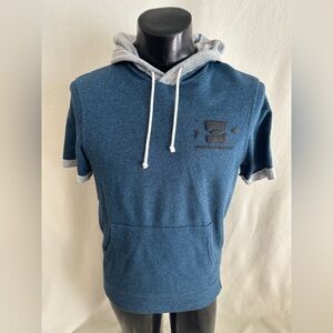 Under Armour Hoodie Men’s Small Short Sleeve Hooded Pullover With Pockets